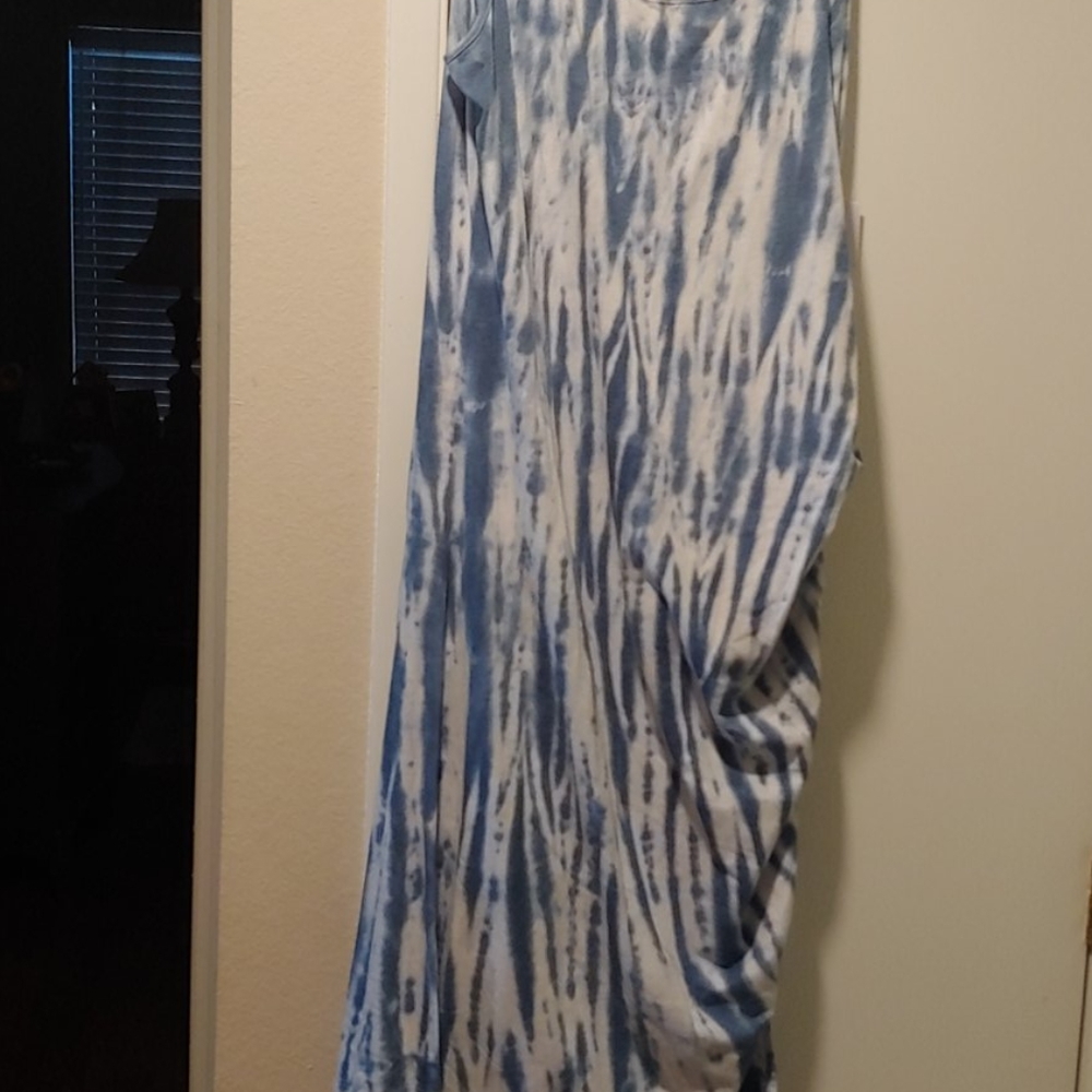 Blue tie dye dress.  NWT size 2X.